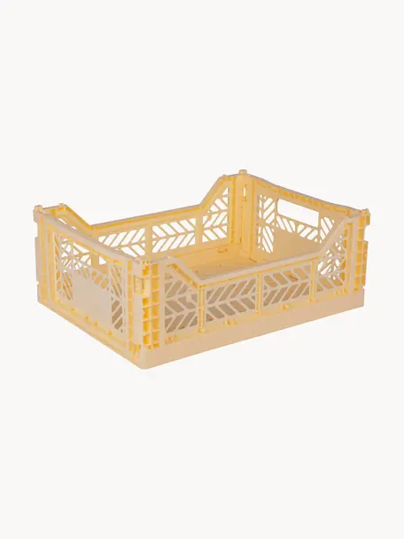 Caja plegable Midi, 40 cm, Plástico, Amarillo claro, An 40 x F 30 cm