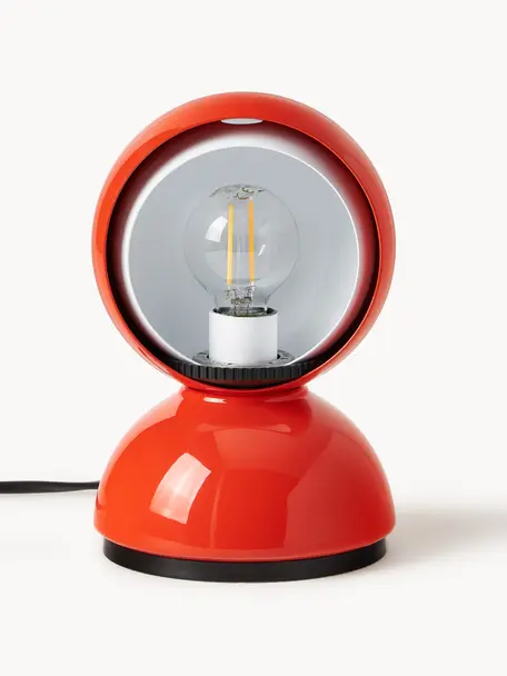 Tischlampe Eclisse, Lampenschirm: Polycarbonat, Technopolym, Gestell: Stahl, beschichtet, Orange, Ø 12 x H 18 cm