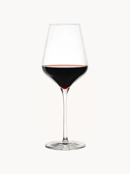 Verres à vin rouge en cristal Quatrophil, 6 pièces, Cristal, Transparent, Ø 10 x haut. 25 cm, 570 ml