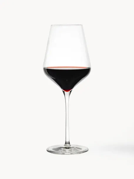 Verres à vin rouge en cristal Quatrophil, 6 pièces, Cristal

Apportez l'éclat du cristal à votre table ! Ce verre est d'une transparence exceptionnelle et d'un poids agréable, ce qui lui donne une sensation de qualité et un aspect élégant. De plus, les coupes fines rendent chaque pièce unique, en faisant un objet à la fois pratique et esthétique, Transparent, Ø 10 x haut. 25 cm, 570 ml