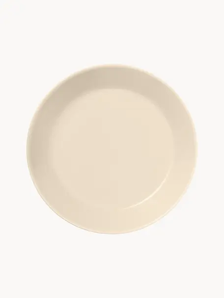 Plato postre de porcelana Teema, Porcelana vitro, Beige claro, Ø 18 cm
