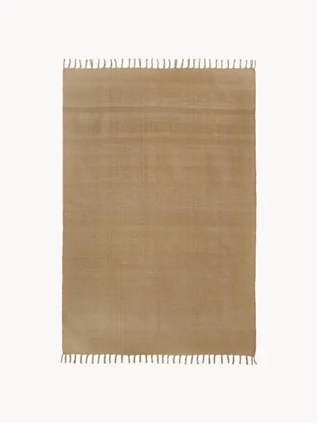 Ręcznie tkany dywan z bawełny Agneta, 100% bawełna, Jasny brązowy, S 120 x D 180 cm (Rozmiar S)