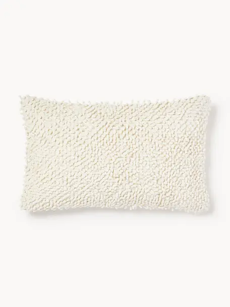 Kissenhülle Indi mit strukturierter Oberfläche, 100% Baumwolle, Off White, B 30 x L 50 cm