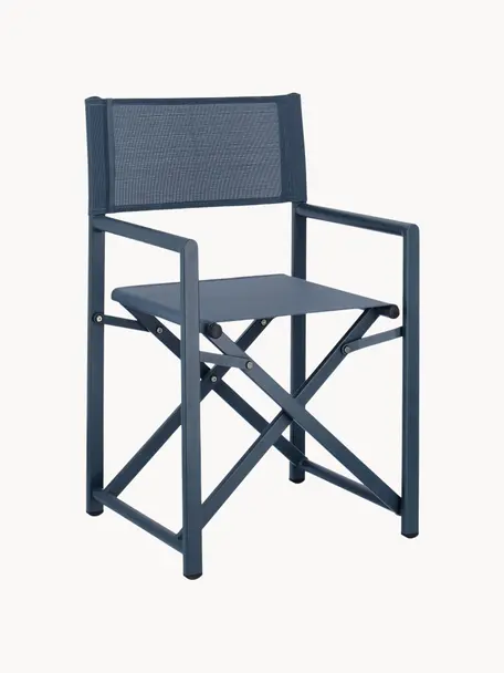 Skládací zahradní židle Taylor, Tmavě modrá, Š 55 cm, H 45 cm