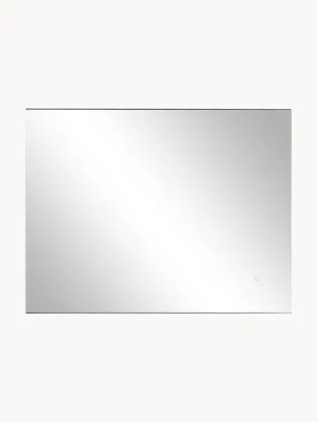 Bezrámové nástěnné zrcadlo s LED podsvícením Galaxy, různé velikosti, Zrcadlové sklo, Stříbrná, Š 70 cm, V 60 cm