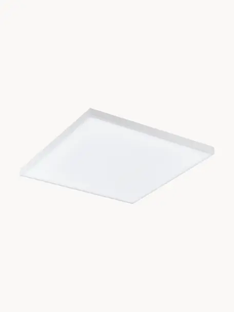 Kleines Dimmbares LED-Panel Turcona mit Farbwechsel und Fernbedienung, Lampenschirm: Aluminium, Diffusorscheibe: Kunststoff, Weiß, B 30 x H 6 cm
