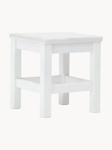 Dětská stolička Marie, MDF deska (dřevovláknitá deska střední hustoty), certifikace FSC, Dřevo, lakováno bílou barvou, Š 28 cm, V 31 cm