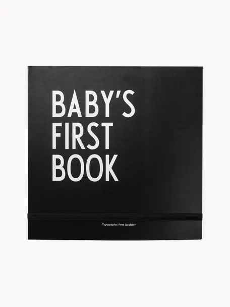 Libro dei ricordi Baby´s First Book, Carta, Nero, bianco, Larg. 25 x Alt. 25 cm