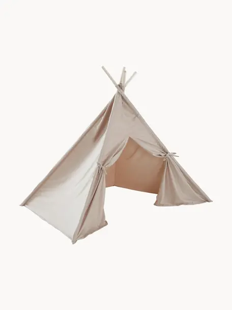 Kinder Tipi Savannah, Bekleding: 100 % polyester, Frame: hout, Lichtbeige, B 130 x H 120 cm
