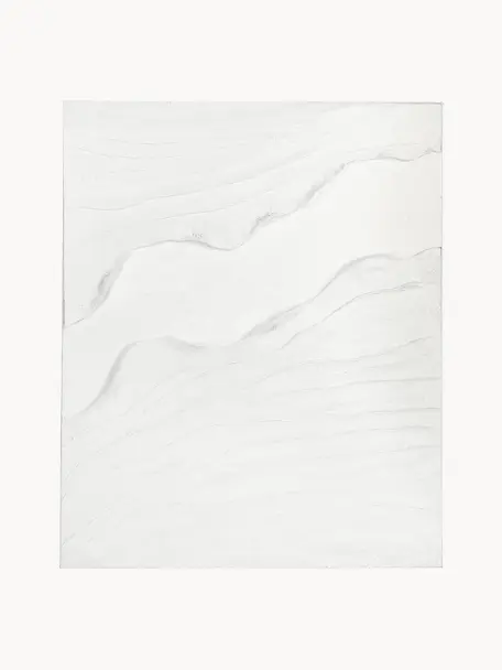 Tableau sur toile Texture, Blanc, larg. 80 x haut. 100 cm