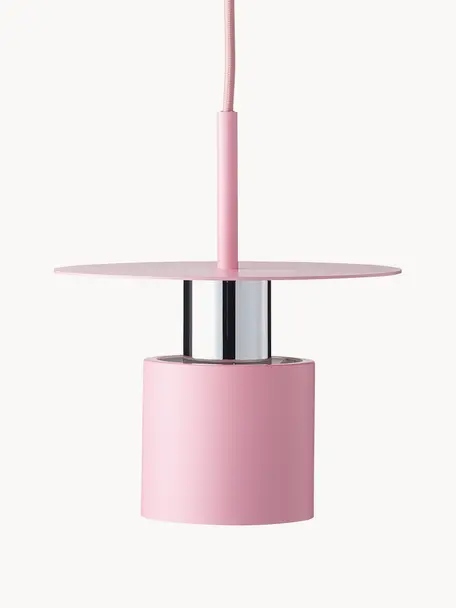 Malé designové závěsné svítidlo Kolorit, Světle růžová, Ø 20 cm, V 24 cm
