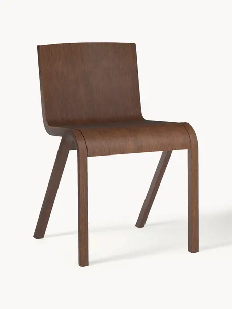 Chaise en bois de chêne Ready Dining, Bois de chêne, laqué, Bois de chêne foncé laqué, larg. 47 x prof. 50 cm