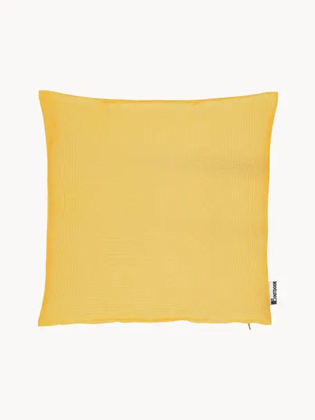 Zweifarbig gewebtes Outdoor-Kissen St. Maxime, mit Inlett, Gelb, B 47 x L 47 cm