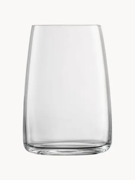 Krištáľové poháre na vodu Vivid Senses, 4 ks, Tritanové krištáľové sklo, Priehľadná, Ø 8 x V 12 cm, 500 ml