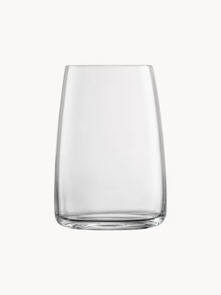 Křišťálové sklenice na vodu Vivid Senses, 4 ks, Tritanové křišťálové sklo, Transparentní, Ø 8 cm, V 12 cm, 500 l