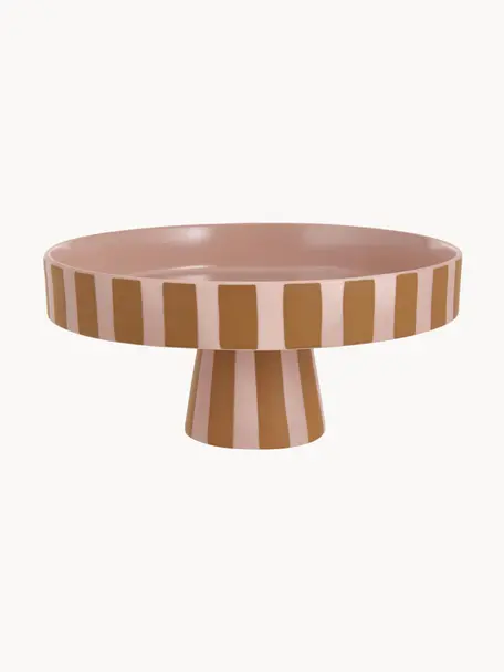 Półmisek z ceramiki Toppu, Ceramika, Brązowy, blady różowy, Ø 20 x W 9 cm