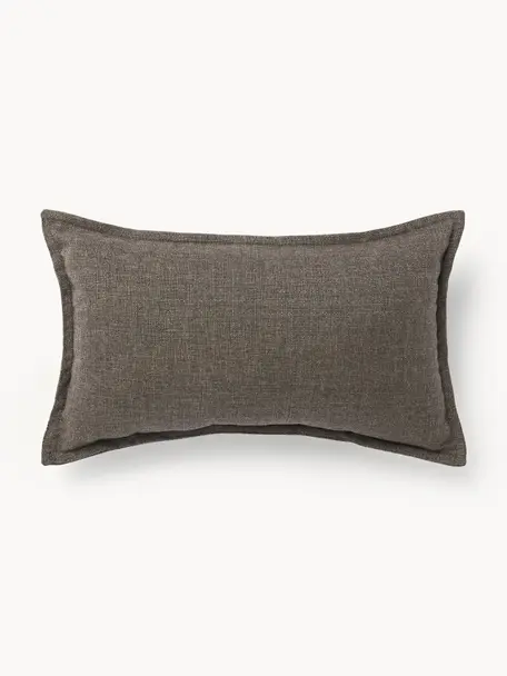 Outdoor-Kissen Oline, Hülle: 60 % Baumwolle, 40 % Poly, Taupe, B 30 x L 50 cm