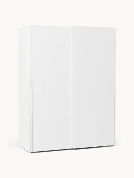 Modulární šatní skříň s posuvnými dveřmi Leon, šířka 150 cm, různé varianty, Bílá, Interiér Classic, Š 150 x V 200 cm