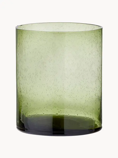 Vaso in vetro Salon, alt. 20 cm, Vetro, Verde trasparente, Ø 17 x Alt. 20 cm