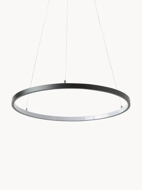 Suspension LED Breda, Noir, Ø 50 cm