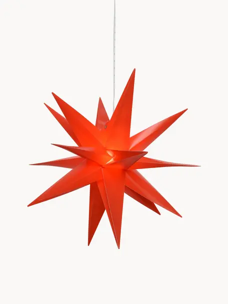 Lampa LED w kształcie gwiazdy z wtyczką Zing, Koralowy, Ø 30 x W 30 cm