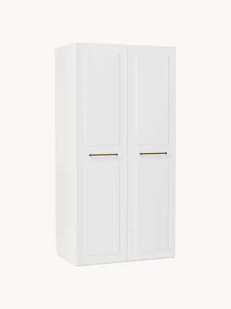 Modulární skříň s otočnými dveřmi Charlotte, šířka 100 cm, více variant, Bílá, Interiér Classic, Š 100 x V 200 cm