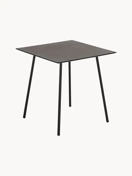 Petite table en métal Mathis, 75 x 75 cm, Noir, larg. 75 x prof. 75 cm