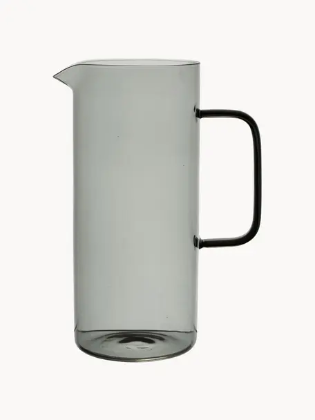 Brocca in vetro Dilacia, 1 L, Vetro borosilicato, Grigio trasparente, 1 L