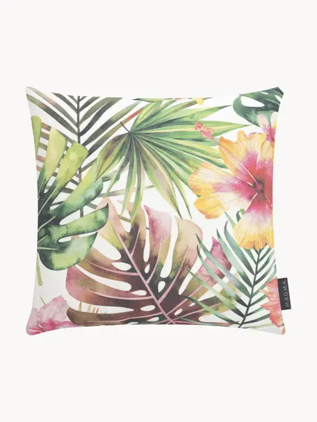 Outdoor-Kissenhülle Kokamo mit tropischem Print, 100% Dralon® Polyacryl, Bunt, B 40 x L 40 cm