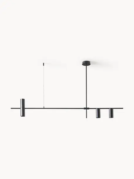 Lampa wisząca Cassandra, Czarny, S 143 x W 73 cm