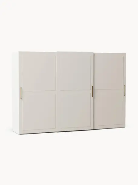Modulární šatní skříň s posuvnými dveřmi Charlotte, šířka 300 cm, různé varianty, Béžová, Interiér Premium, Š 300 x V 236 cm