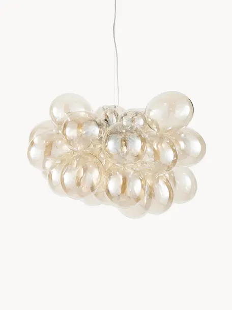 Hanglamp met glazen bollen Gross Grande, Beige, Ø 62 x H 50 cm