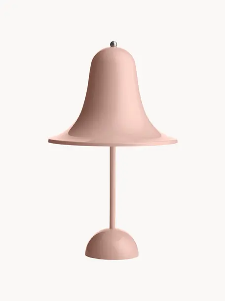 Petite lampe à poser mobile LED Pantop, intensité lumineuse variable, Plastique, Vieux rose, Ø 18 x haut. 30 cm
