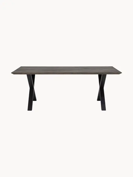 Tavolino da giardino in legno di quercia Maldon  200 x 95 cm, Legno di quercia, Legno di quercia, Larg. 200 x Prof. 95 cm