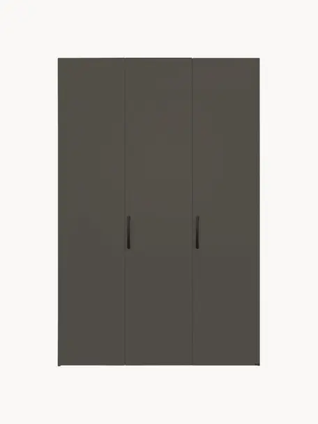 Drehtürenschrank Madison 3-türig, inkl. Montageservice, Korpus: Holzwerkstoffplatten, lac, Anthrazit, B 152 cm x H 230 cm