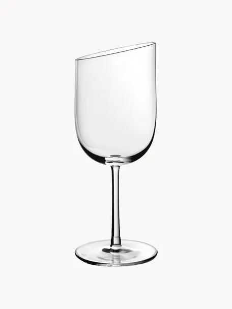 Sklenice na bílé víno NewMoon, 4 ks, Sklo, Transparentní, Ø 8 cm, V 20 cm, 300 ml
