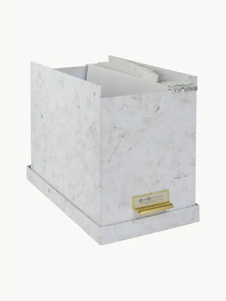 Caja organizadora Jahan, con 8 separadores, Organizador: cartón laminado, Gris claro, An 19 x Al 27 cm