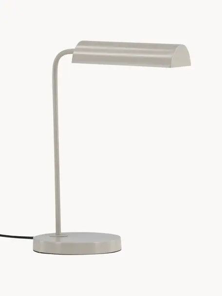 Lámpara de escritorio Harmonica, Lámpara: acero recubierto, Cable: plástico, Beige, An 34 x Al 43 cm