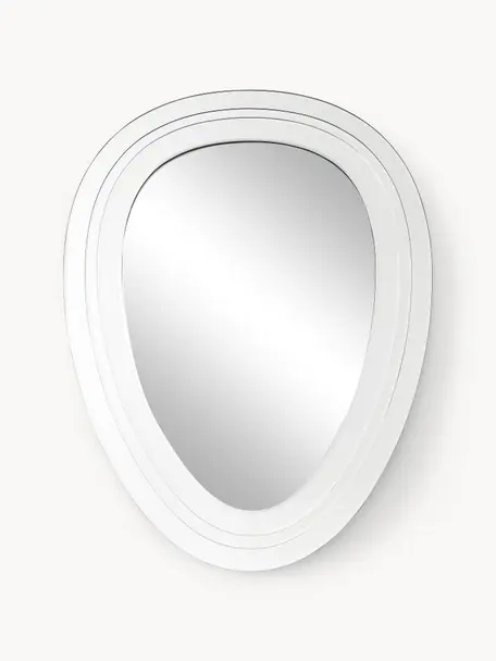 Specchio da parete senza cornice Rocco, Retro: pannello di fibra a media, Superficie dello specchio: lastra di vetro, Argento, Larg. 60 x Alt. 80 cm