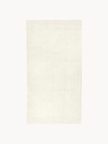 Ręcznie tuftowany dywan z wełny Mason, Kremowobiały, S 80 x D 150 cm (Rozmiar XS)