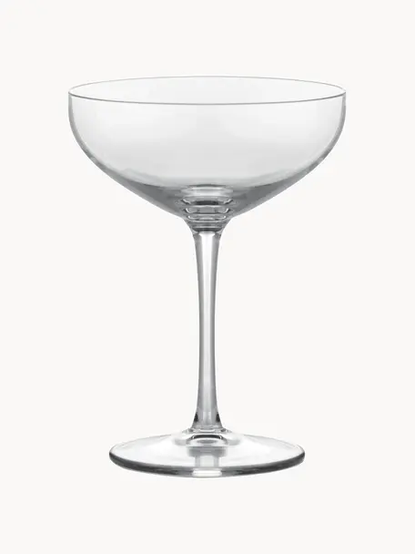 Champagnerschalen Premium, 2 Stück, Bleifreies Glas, Transparent, Ø 13 x H 17 cm, 390 ml