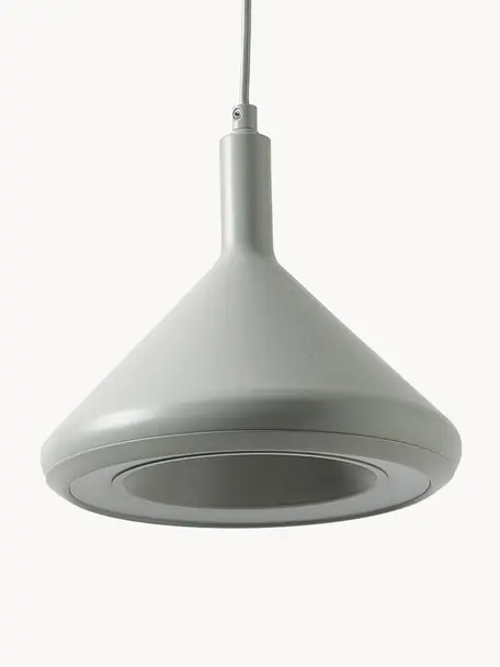 Závesná LED lampa Alva, Svetlosivá, Ø 24 x V 21 cm