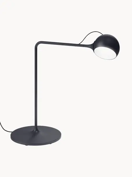 Lampe de bureau LED orientable avec variateur d'intensité lumineuse Ixa, Gris foncé, larg. 40 x haut. 42 cm