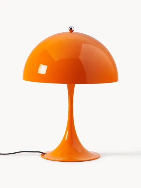 Stmívatelná stolní LED lampa s časovačem Panthella, V 34 cm, Oranžová, Ø 25 cm, V 34 cm