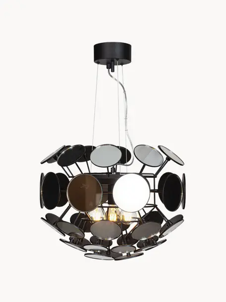 Lámpara de techo de diseño Vanita, Cable: plástico, Negro, Ø 58 x Al 38 cm