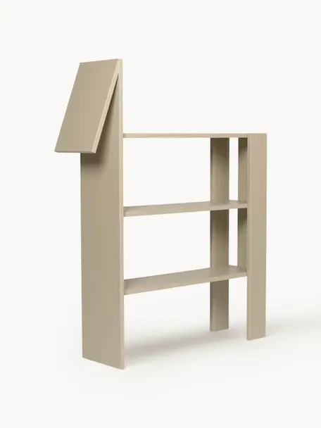 Scaffale in legno Horse, Pannello di fibra a media densità (MDF) laccato

Questo prodotto è realizzato con legno di provenienza sostenibile e certificato FSC®., Beige chiaro, Larg. 91 x Alt. 111 cm