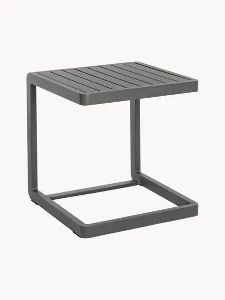 Table d'appoint de jardin Konnor, Aluminium, revêtement par poudre, Anthracite, mat, larg. 45 x haut. 45 cm