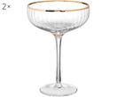 Champagnerschale Golden Twenties mit Goldrand, 2er-Set