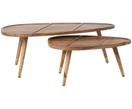 Couchtisch 2er-Set Sham aus Sheeshamholz