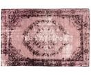 Vintage Chenilleteppich Milan in Rosa, handgewebt